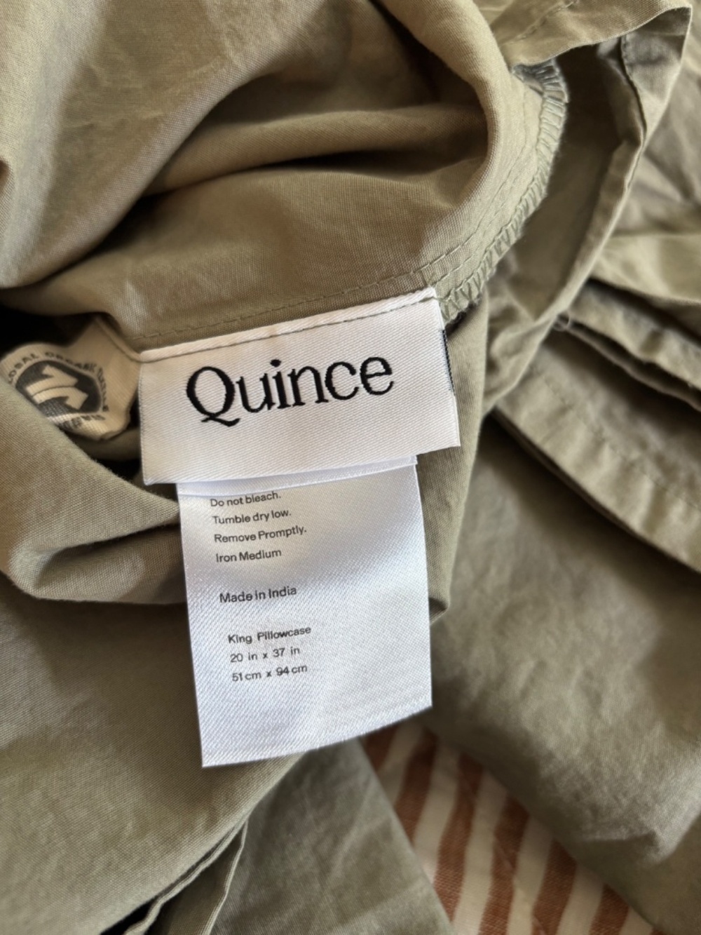 Quince Percale Sheet Set - King - Picture 4 of 5